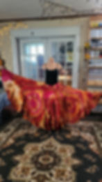 Thumbnail: 25 Yard Circle Skirt Trumpet Vine TD147