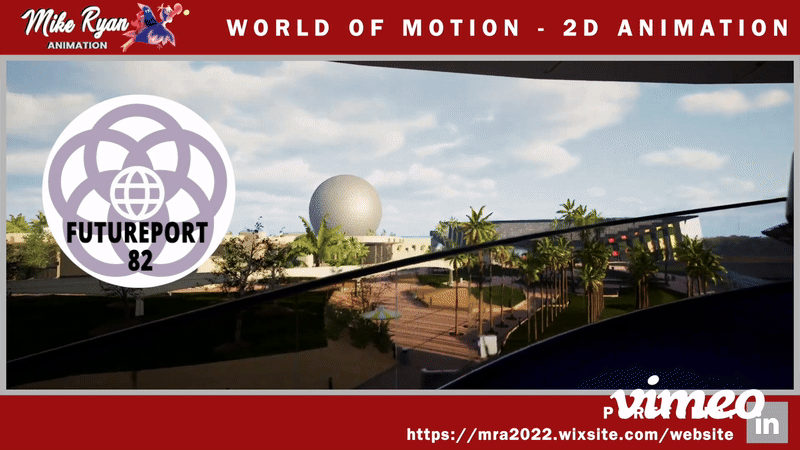 World of Motion Recreation EPCOT Center- FUTUREPORT 82
