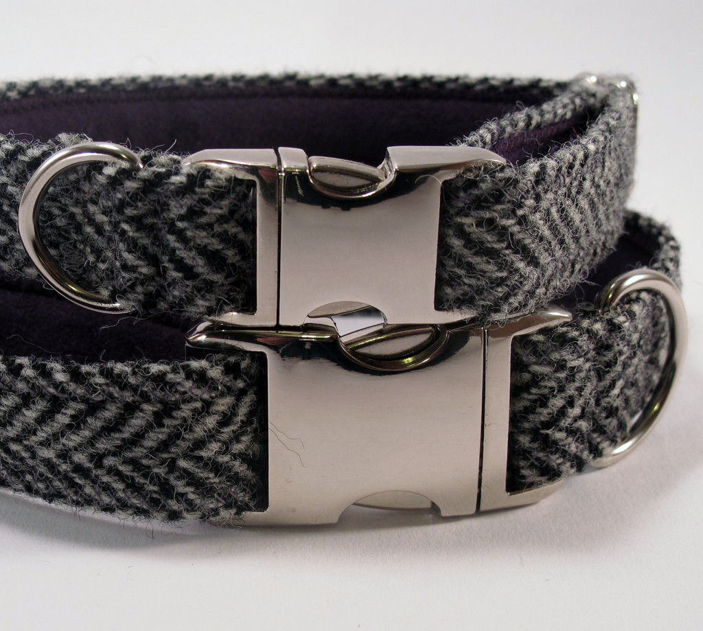 My Mcdawg Grey Herringbone Collar
