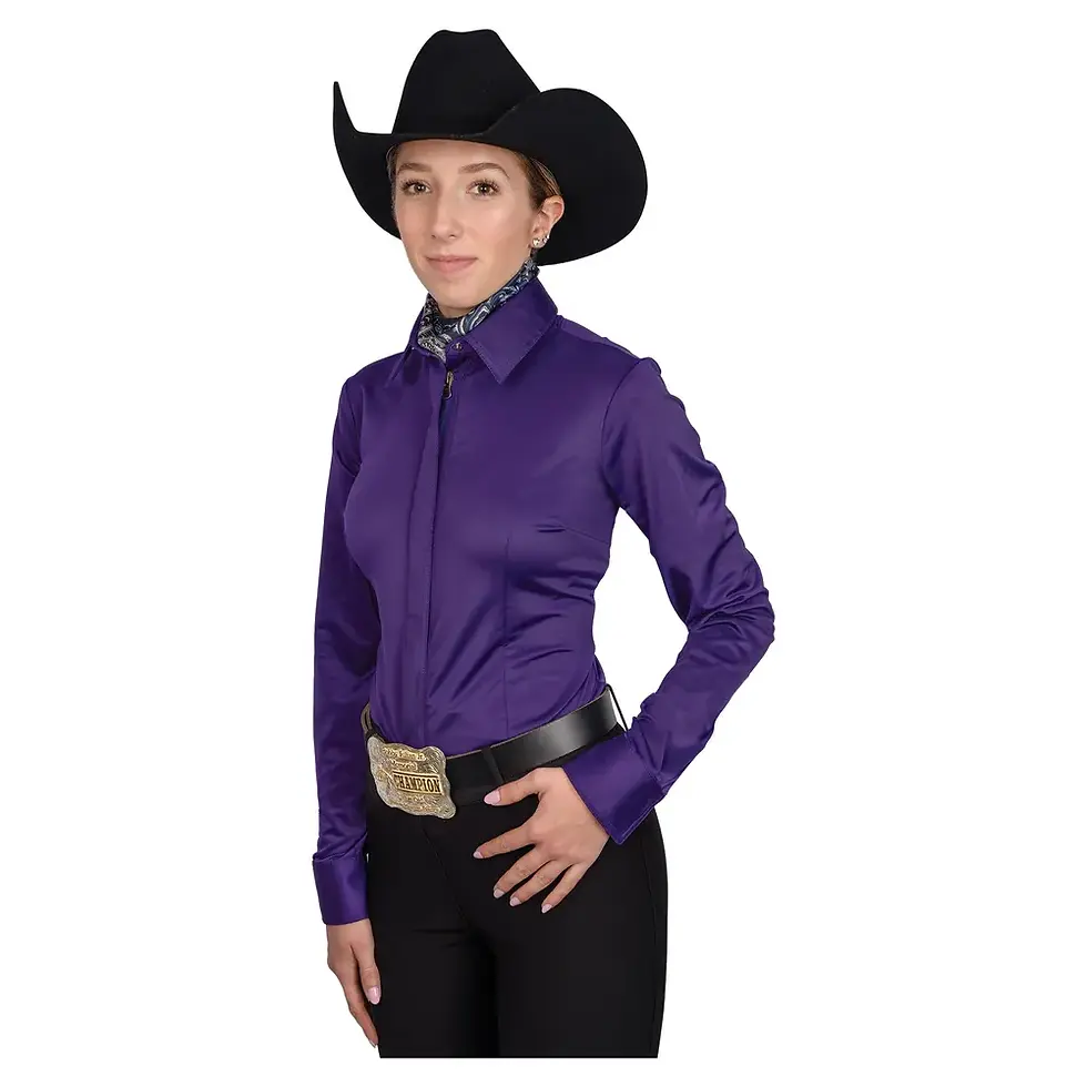 Thumbnail: Cowgirl Royalty Ladies Lightweight Stretch Show Shirt