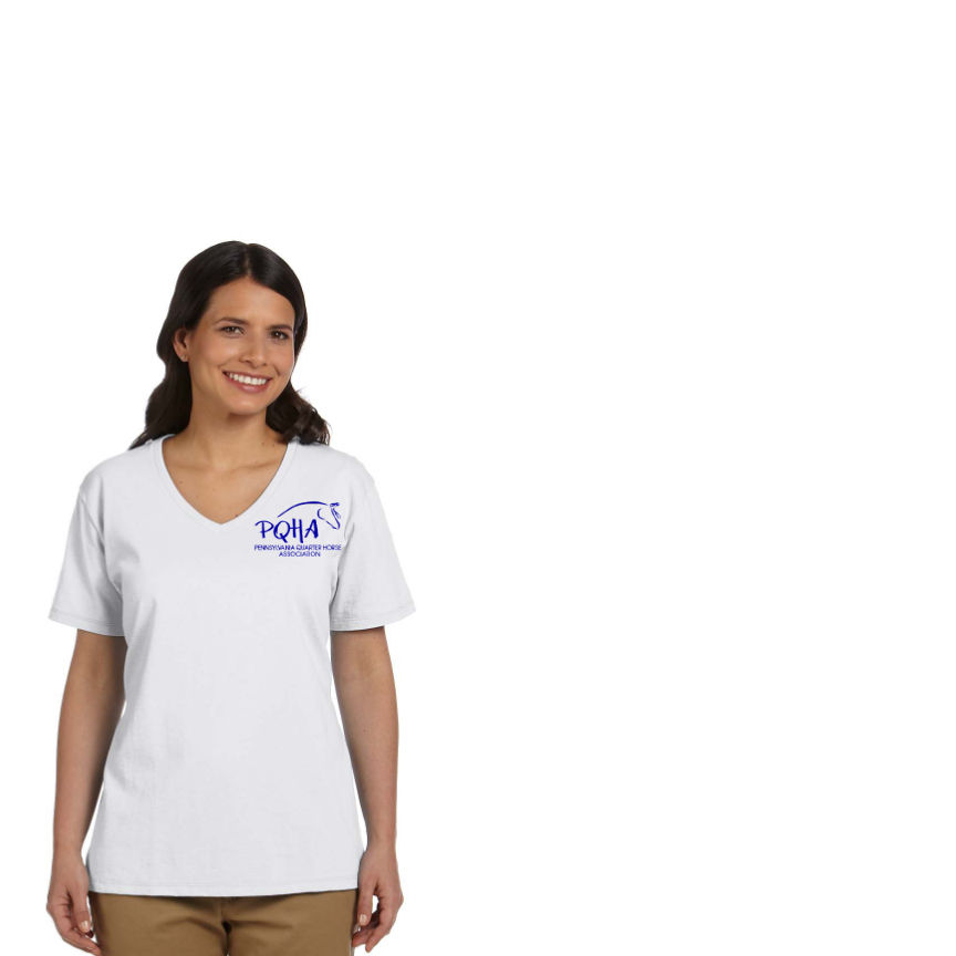 Thumbnail: PQHA Cotton V-Neck T-shirt (Mens, Womens& Youth)