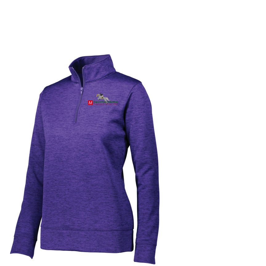 Thumbnail: Augusta Women's 1/4 Tonal Sweatshirt