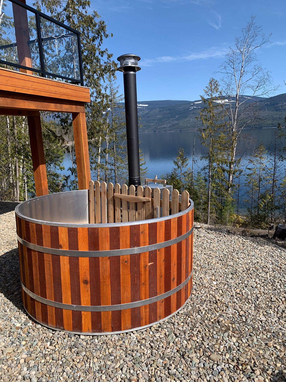 Thumbnail: Aluminum Wood Fired Hot Tub and Stove