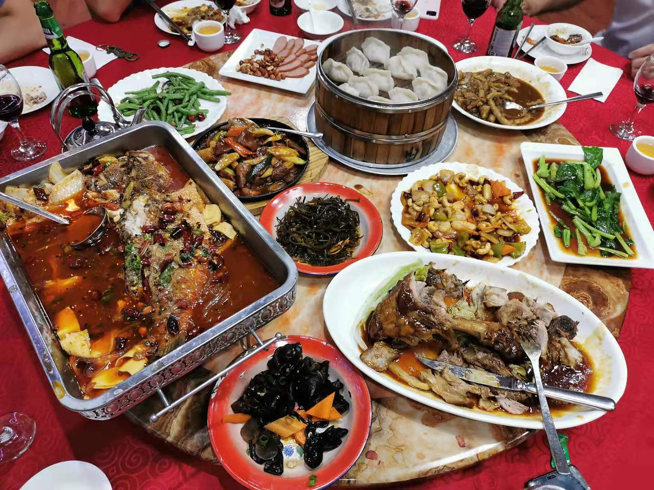 Mom Dumpling House meal