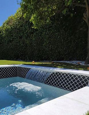 lantern-1022 matte black pool tile