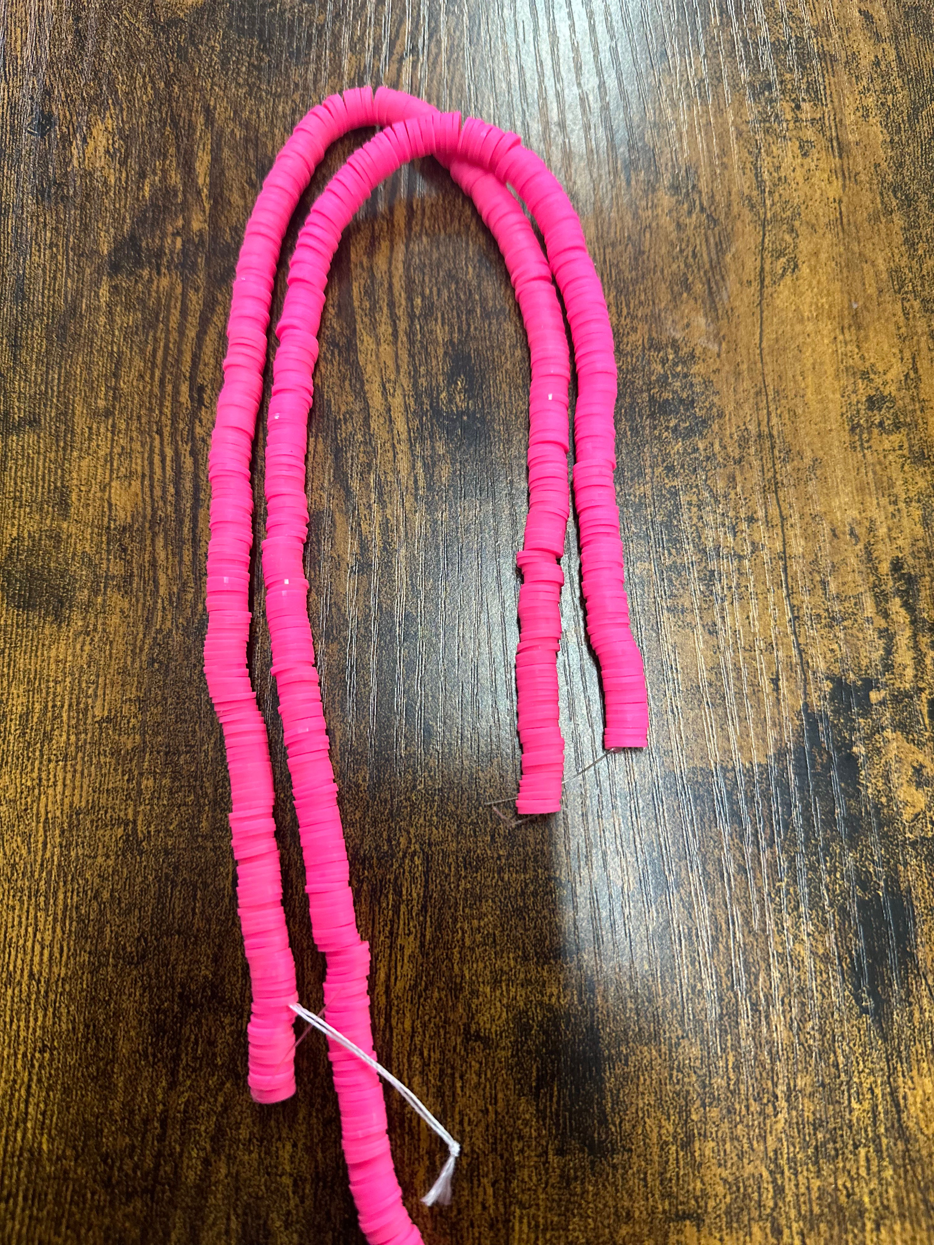 Hot Pink Clay Bead (8mm)