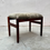 Miniature : Danish footstool with lambskin upholstery