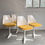 Miniatura: Set of 4 swiveling dining chairs, Maurice Burke, Arkana, England, 60s