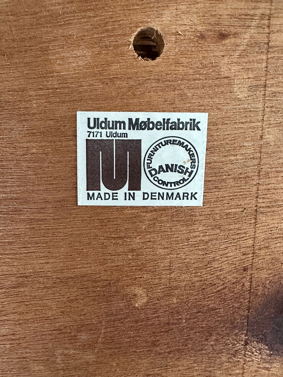 Thumbnail: Set of 4 Danish dining chairs, Johannes Andersen, Uldum Møbelfabrik, 60s