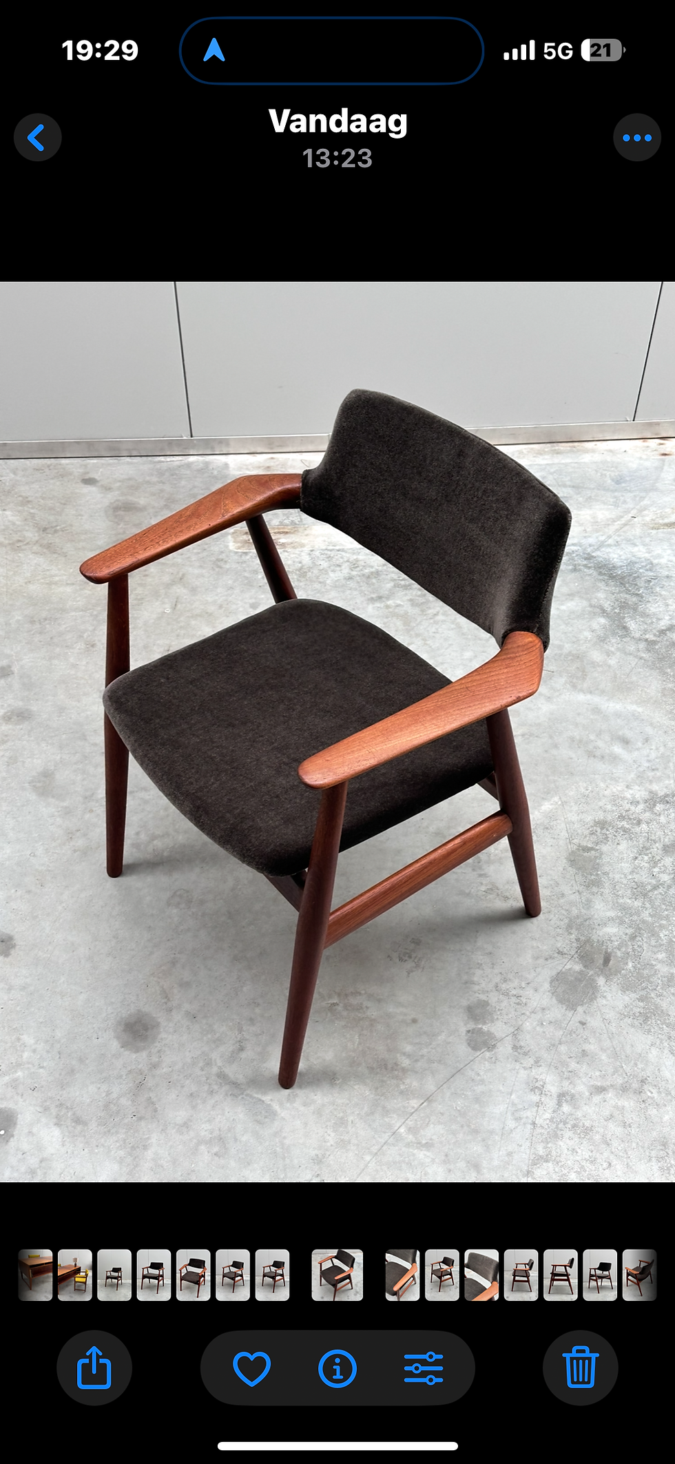 Thumbnail: Danish elegant, teak desk set, 1960s