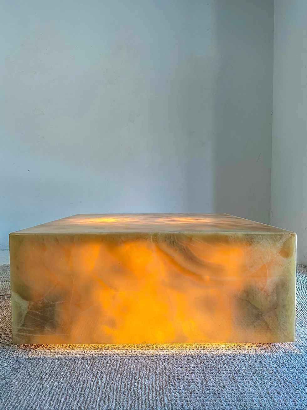 縮圖：Lighted XL onyx coffee table, Muller’s of Mexico, 60s.