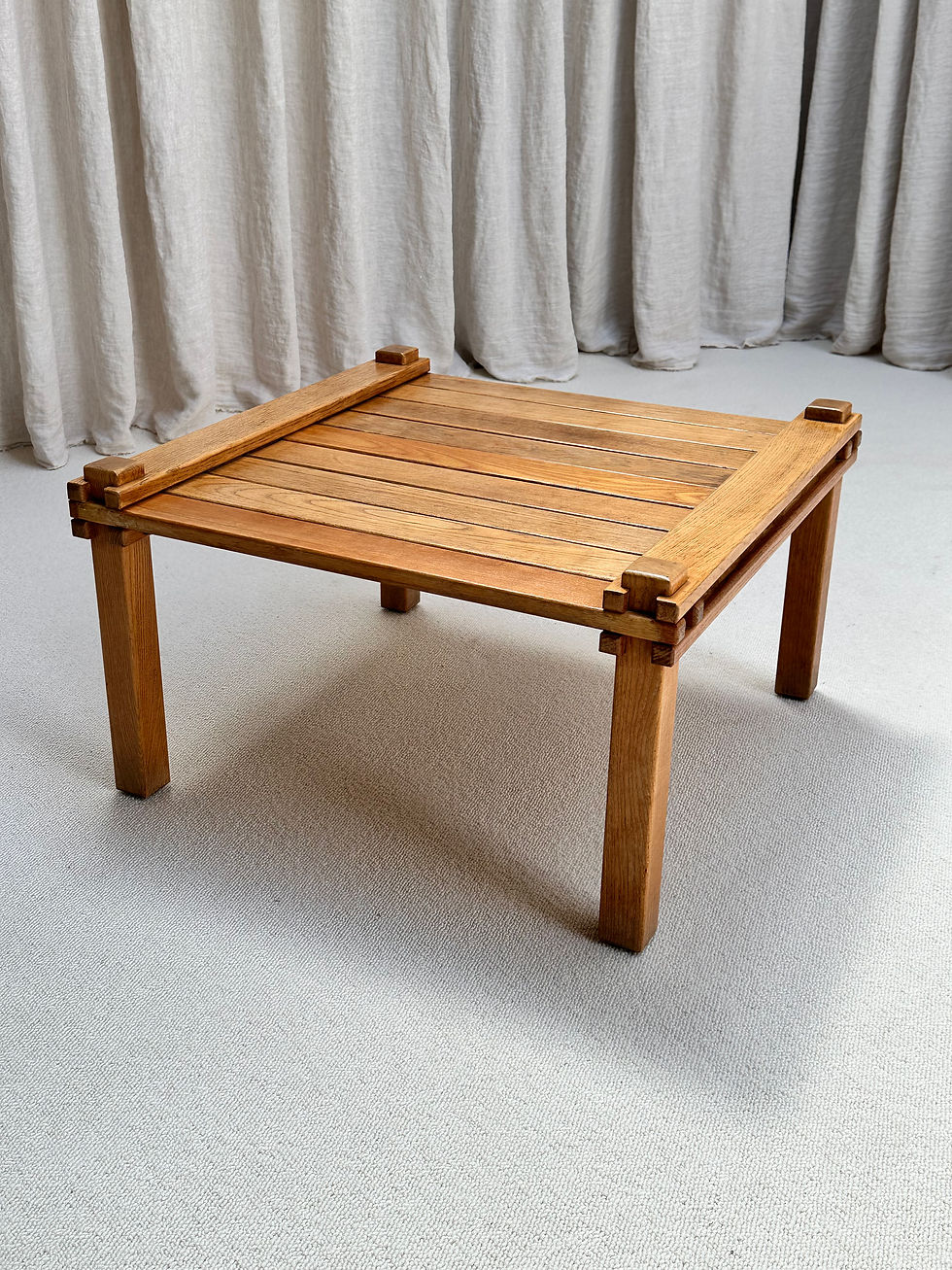 Miniaturebillede: Architectural ash wood coffee table ‘Farmer’, Gerd Lange, Bofinge