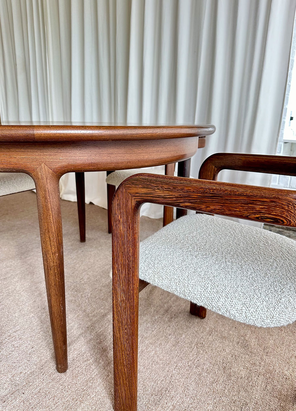 Thumbnail: Wengé dining set ‘Gamma’, Bob Van den Berghe,Van den Berghe-Pauvers, Belgium, 68