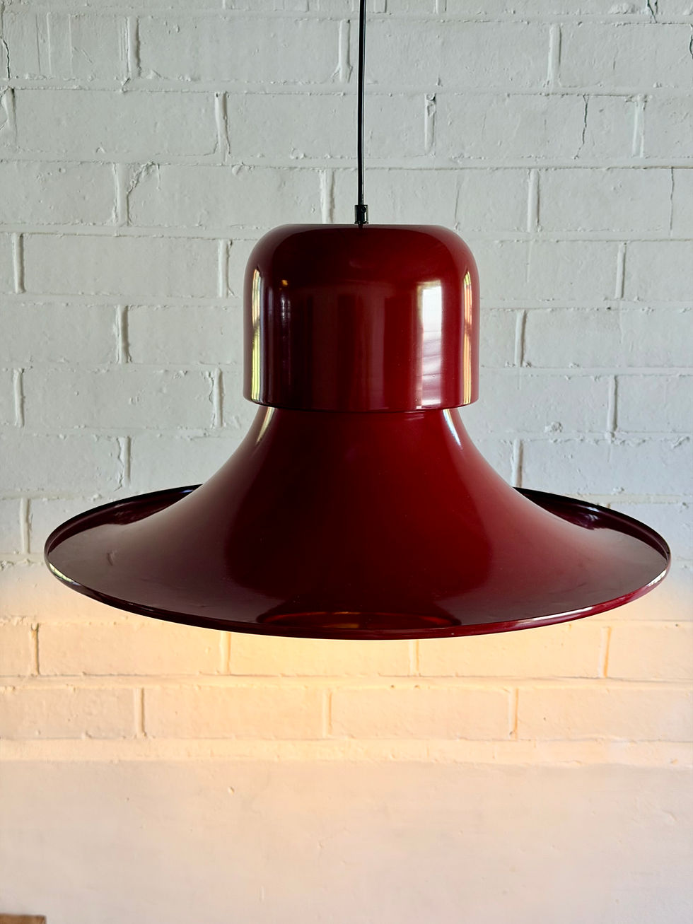Miniatura: XL pendant lamp ‘Campana’ or ‘Hat’, Stilnovo, Italy, 60s