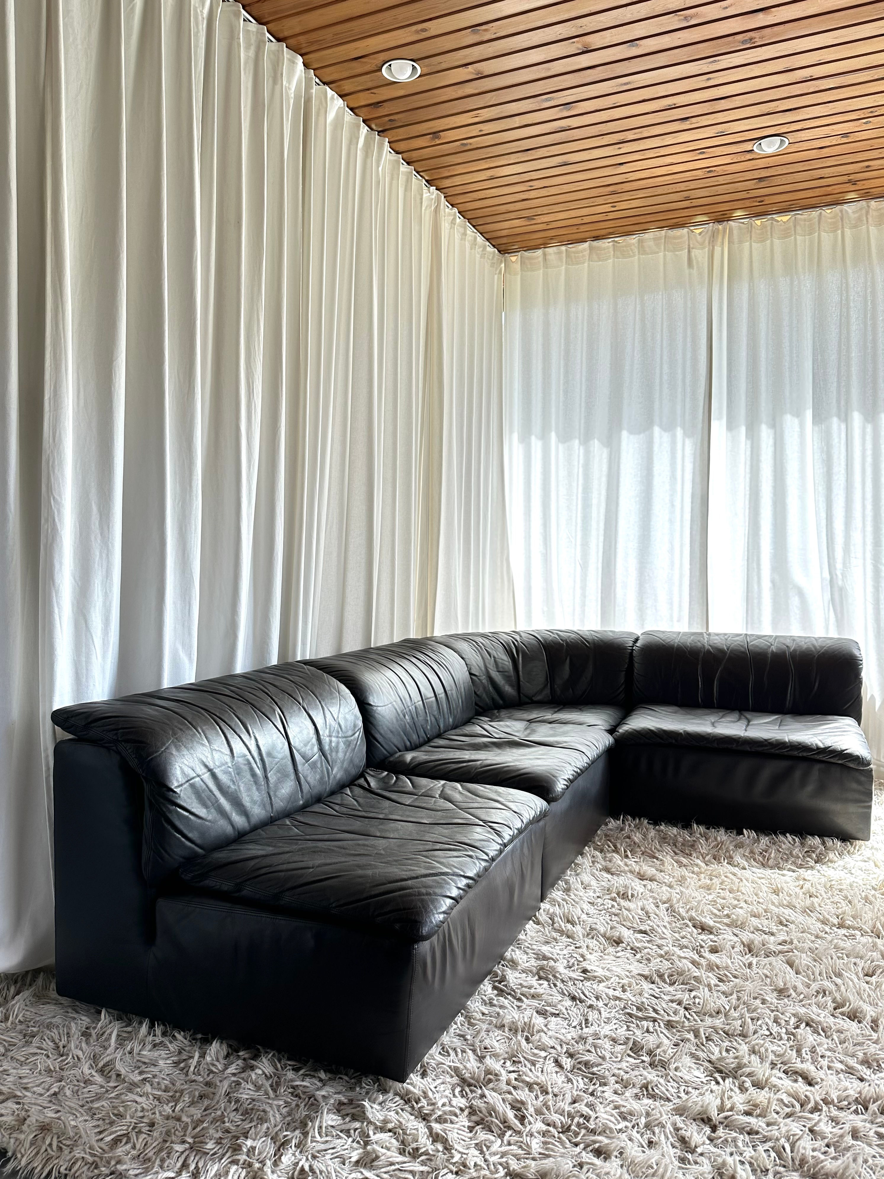 Modular seating group, Durlet, Belgium, 70s.