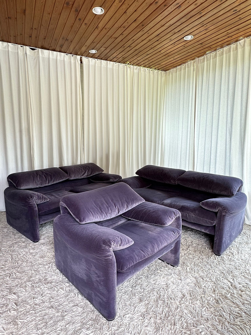 الصورة المصغرة: Seating group ‘Maralunga’, Vico Magistretti, Cassina , 80s