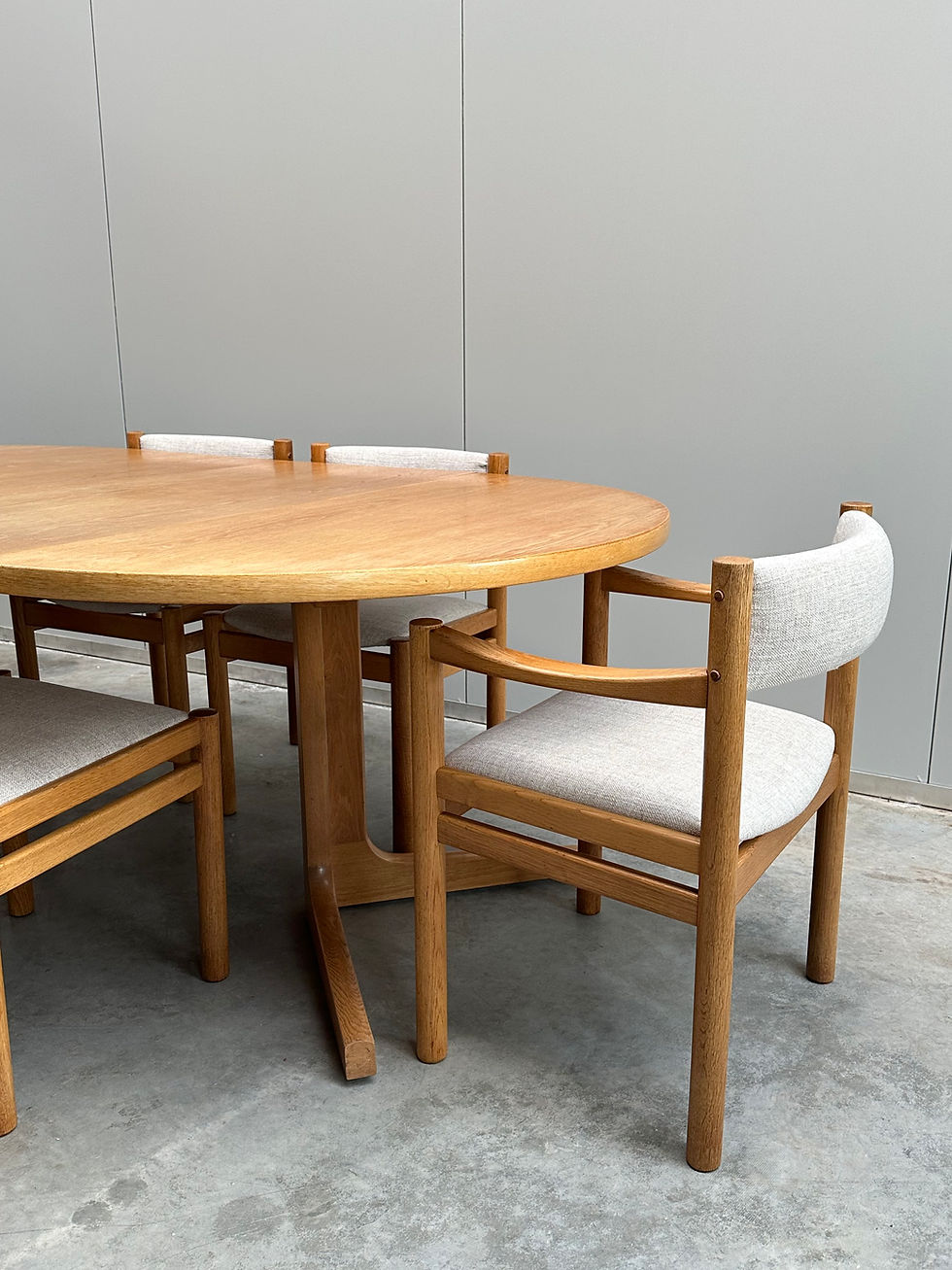 縮圖：Set of 6 dining chairs, A.M., Denmark, 70s  