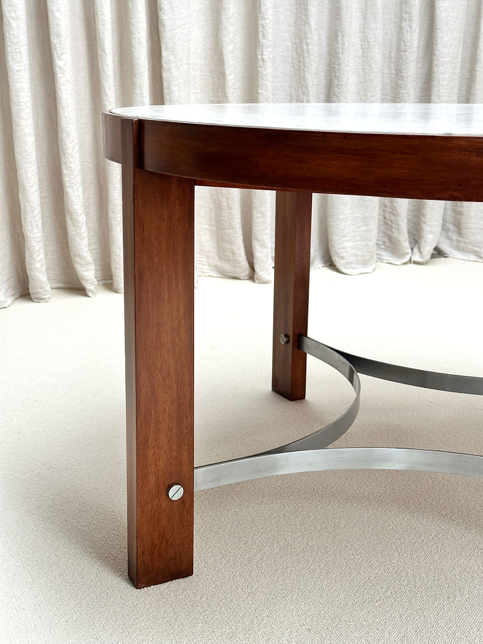 Miniatura: Rare dining table, Jean Batenburg, MI, Belgium, 60s