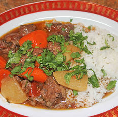Soy-Braised Beef with Daikon Radish & Carrots
