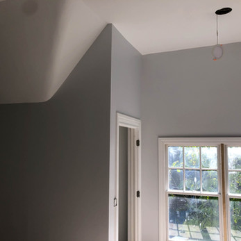 interior paint walls, ceiling and trim of newly remodeled house in Glastonbury CT