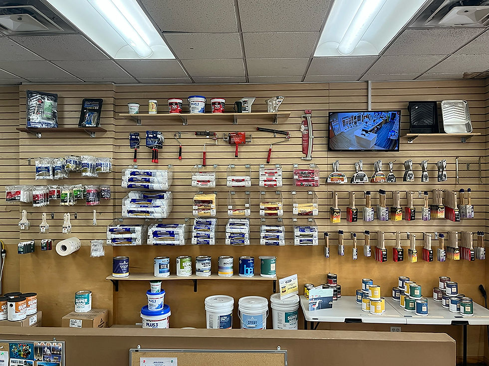 flooring supplies showroom display with finishes tools adhesives and accessories at olson floor supply