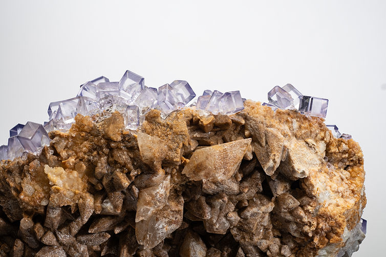 24 centimeter fluorite on calcite