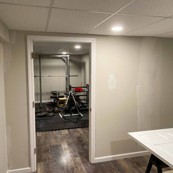 in progress drywall painting in Glastonbury CT