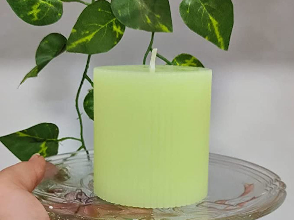 Thumbnail: Floish Decor Premium Scneted Ribbed Pillar Candle