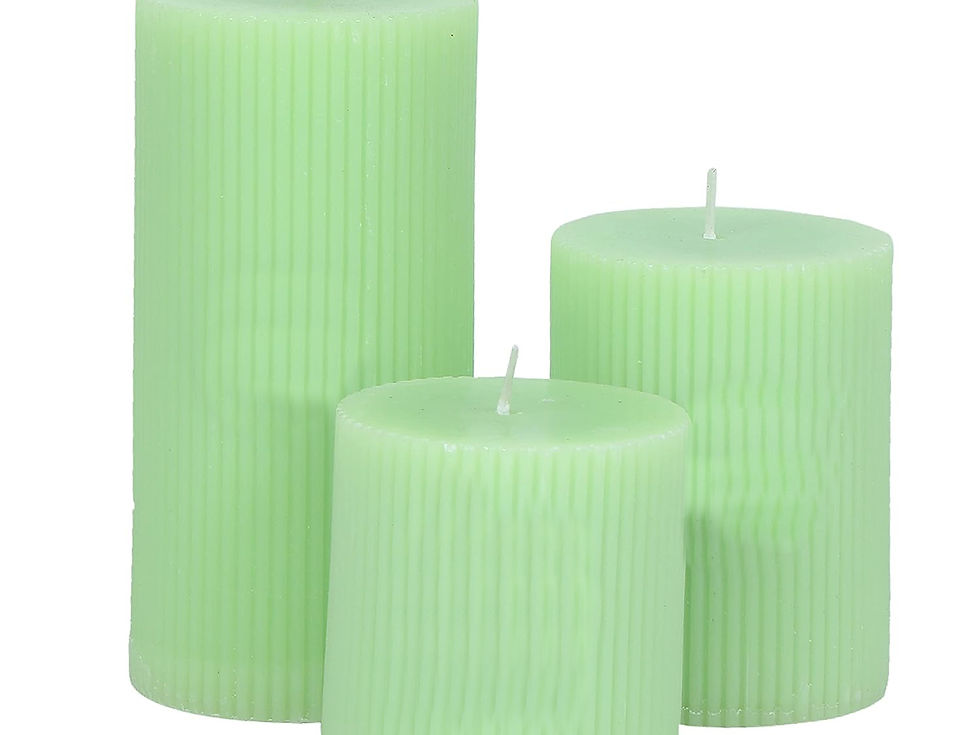 Thumbnail: Floish Decor Premium Scneted Ribbed Pillar Candle