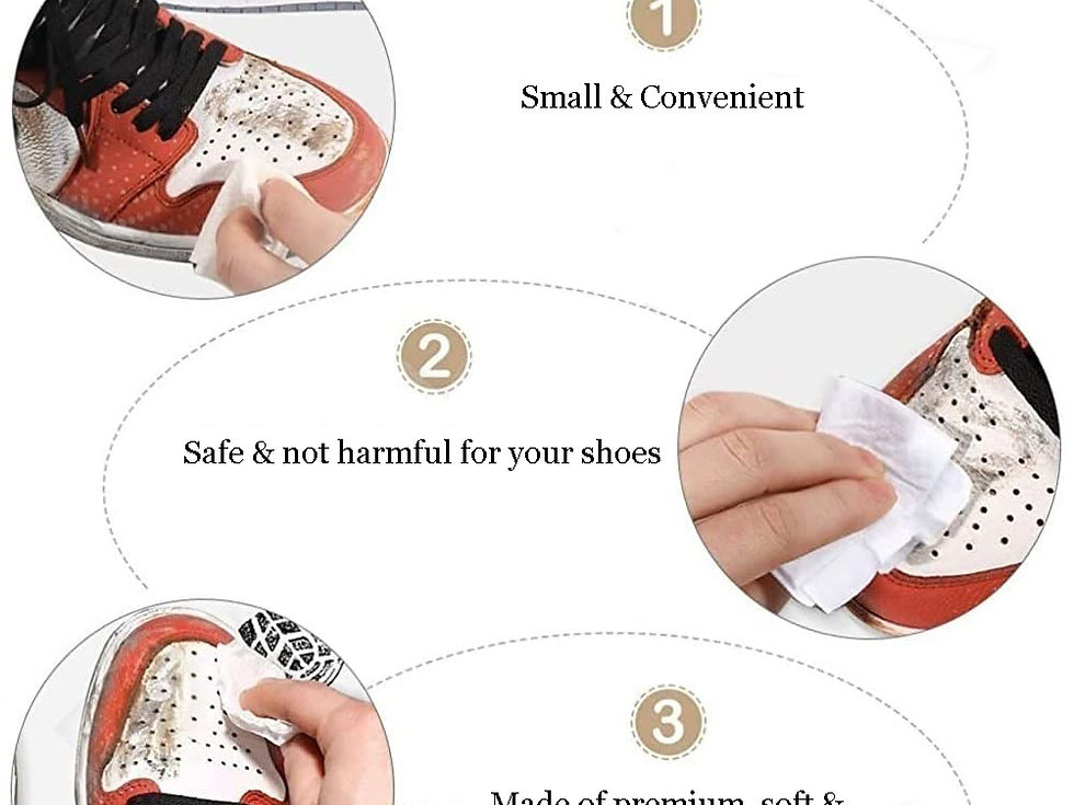 Thumbnail: Sheppits Premium Shoe Wet/Cleaning Wipes for All Colours Sports Shoes & Sneakers