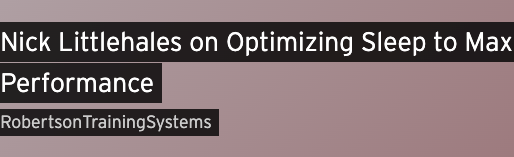 Sleep: quality over quantity