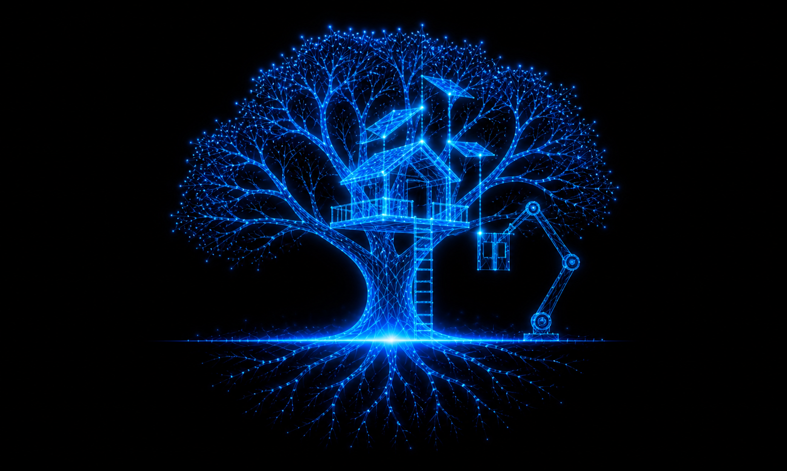 Digital representation of a fully grown tree