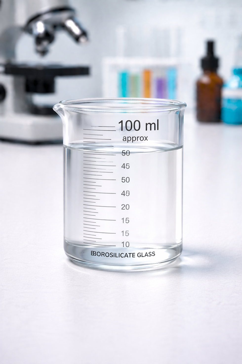 Küçük resim: Beher Cam Dereceli 100 ml  1 Adet