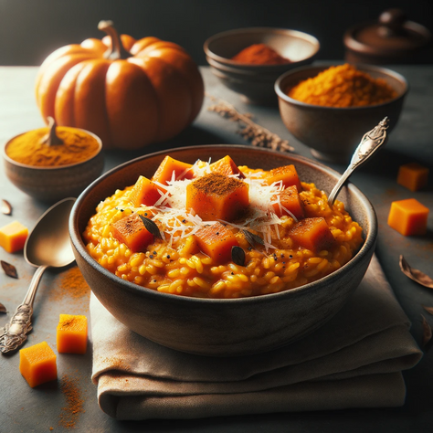 Garam Masala Pumpkin Risotto