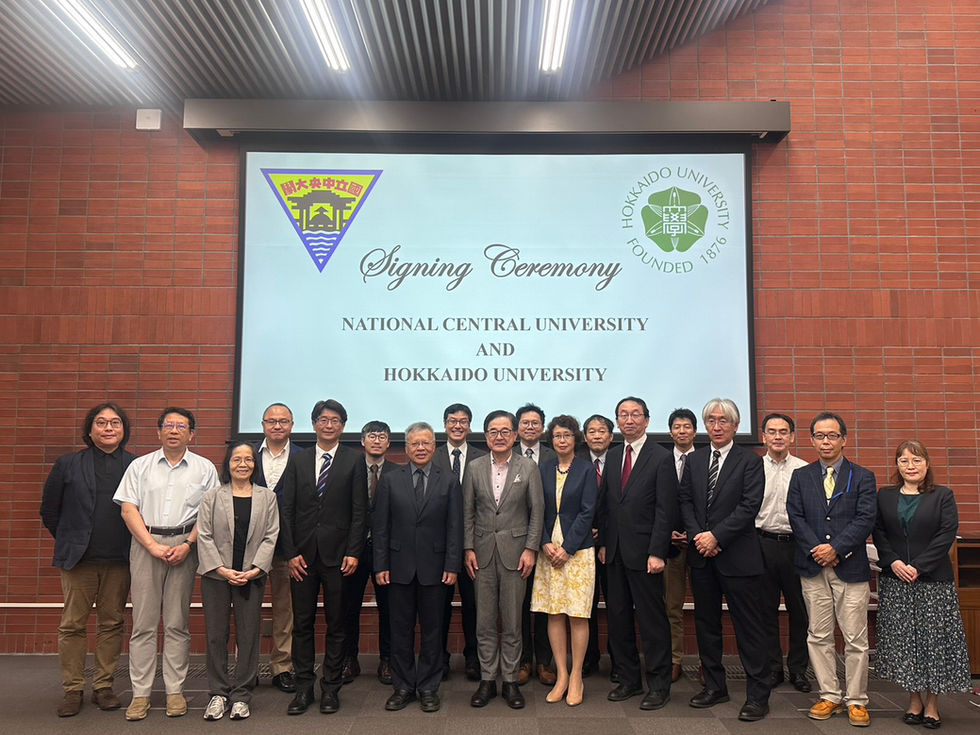 中央大學與北海道大學簽署校級合作協議　與日本廣島大學鞏固兩校情誼