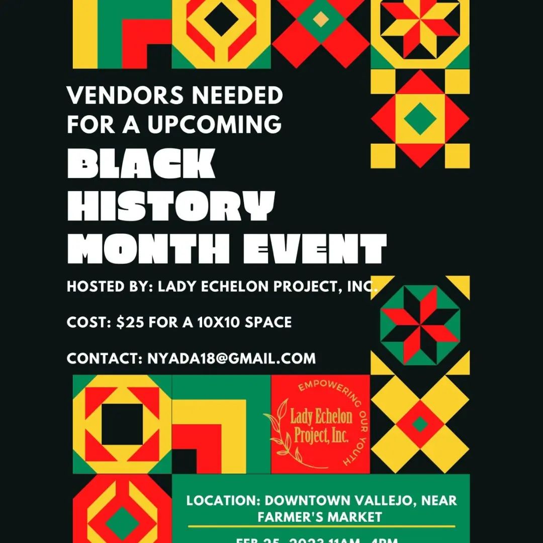 Black History Month Event Downtown Vallejo near the Farmers Market