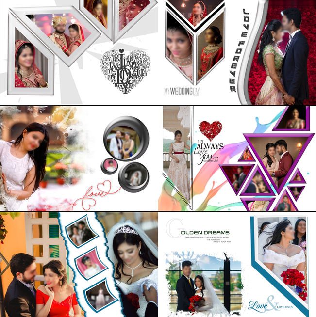 12x36 Pre-Wedding 5 PSD'S Free Download