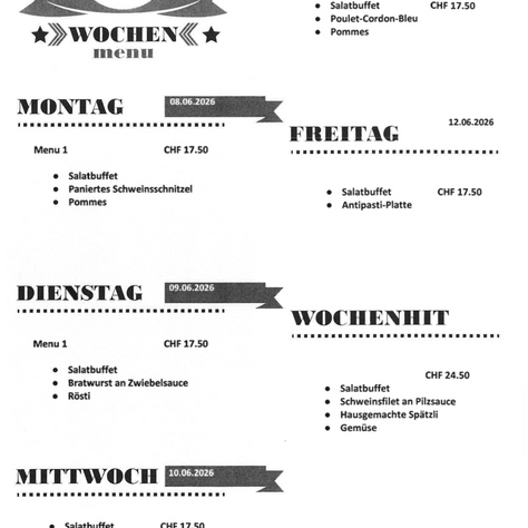Wochenmenü KW24