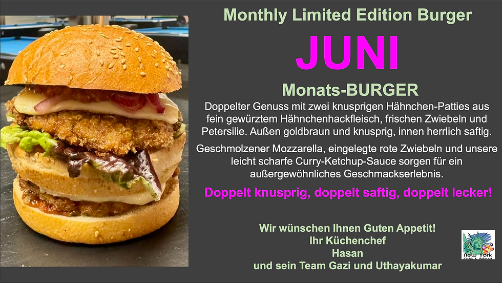 Monatsburger im Juni 2026