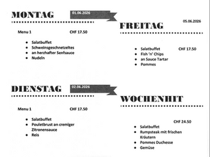 Wochenmenü KW23