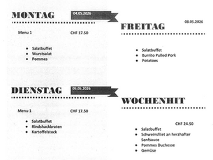 Wochenmenü KW19