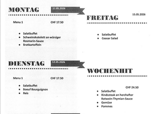 Wochenmenü KW20