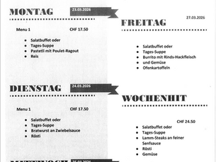 Wochenmenü KW13