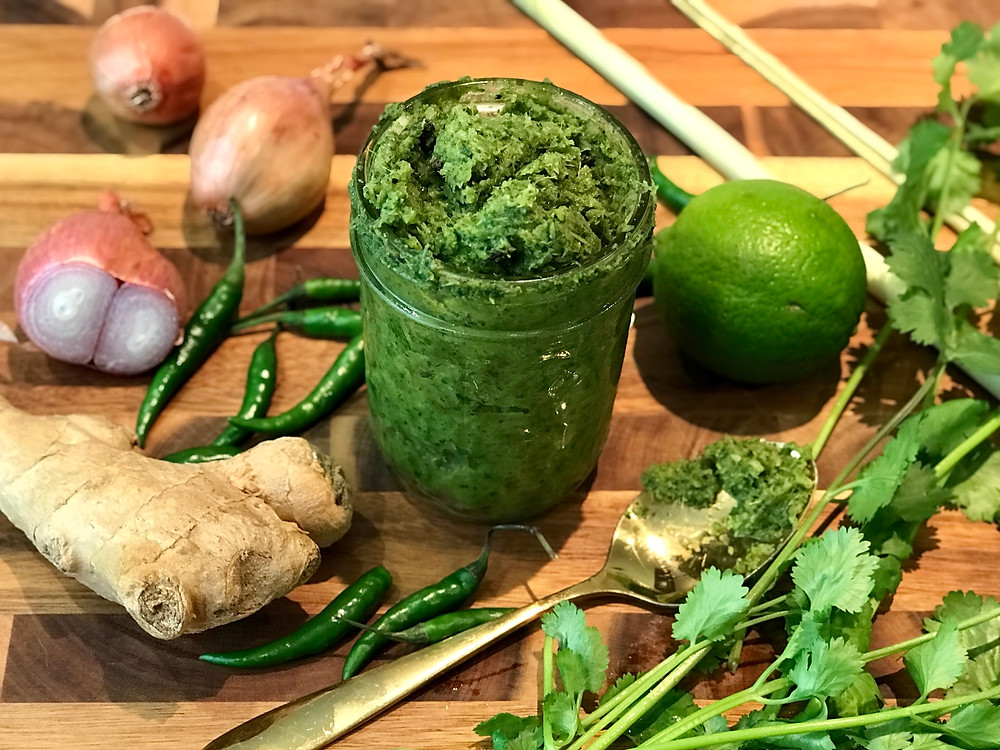 Vegan Green Curry Paste