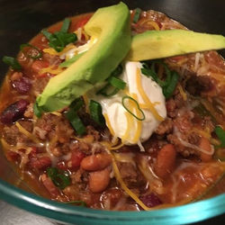 Venison Chili warms the soul on cold winter nights here in Wisconsin