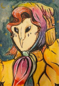 la lechuza watercolor
