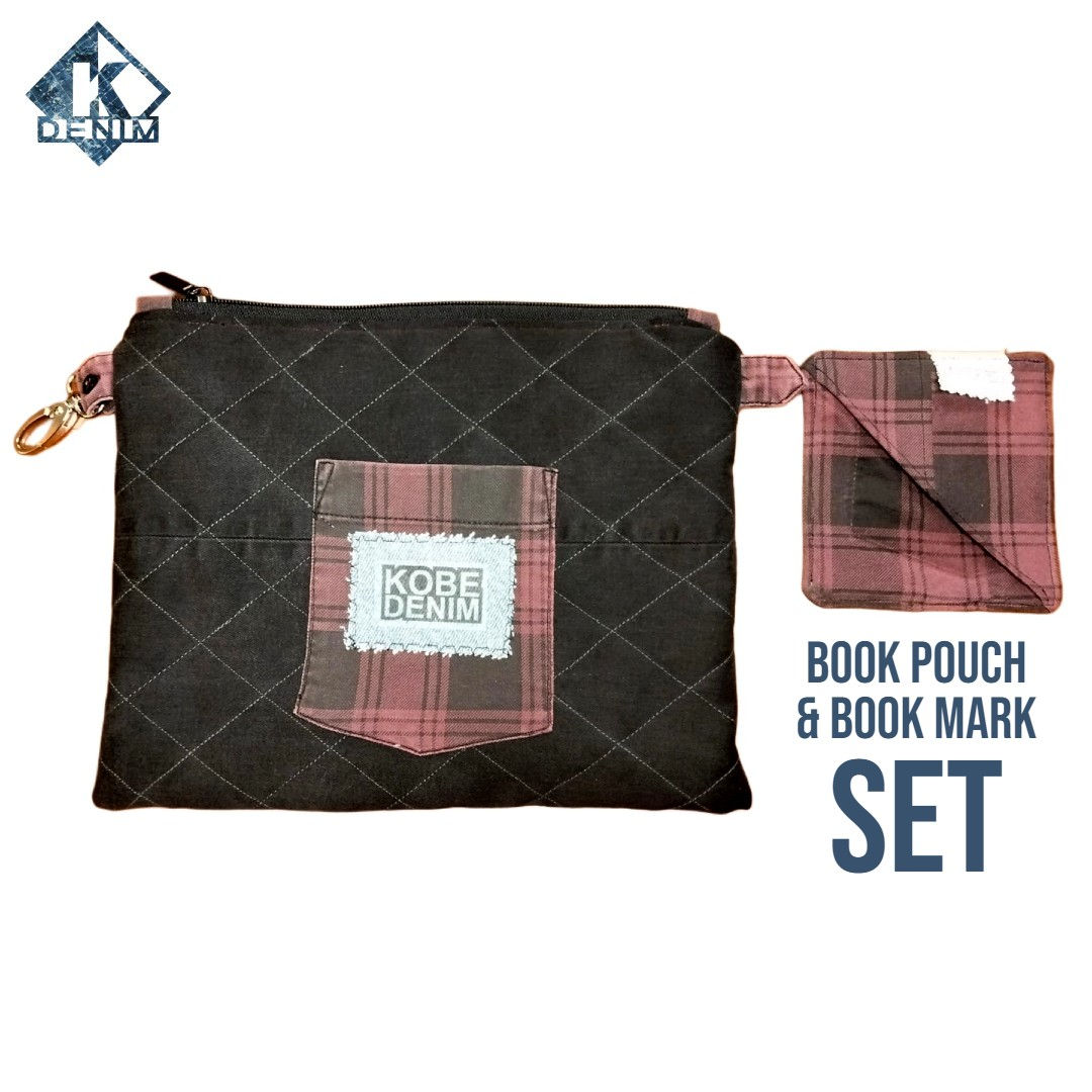 Zippin' Wine Book Pouch & Book Mark Set