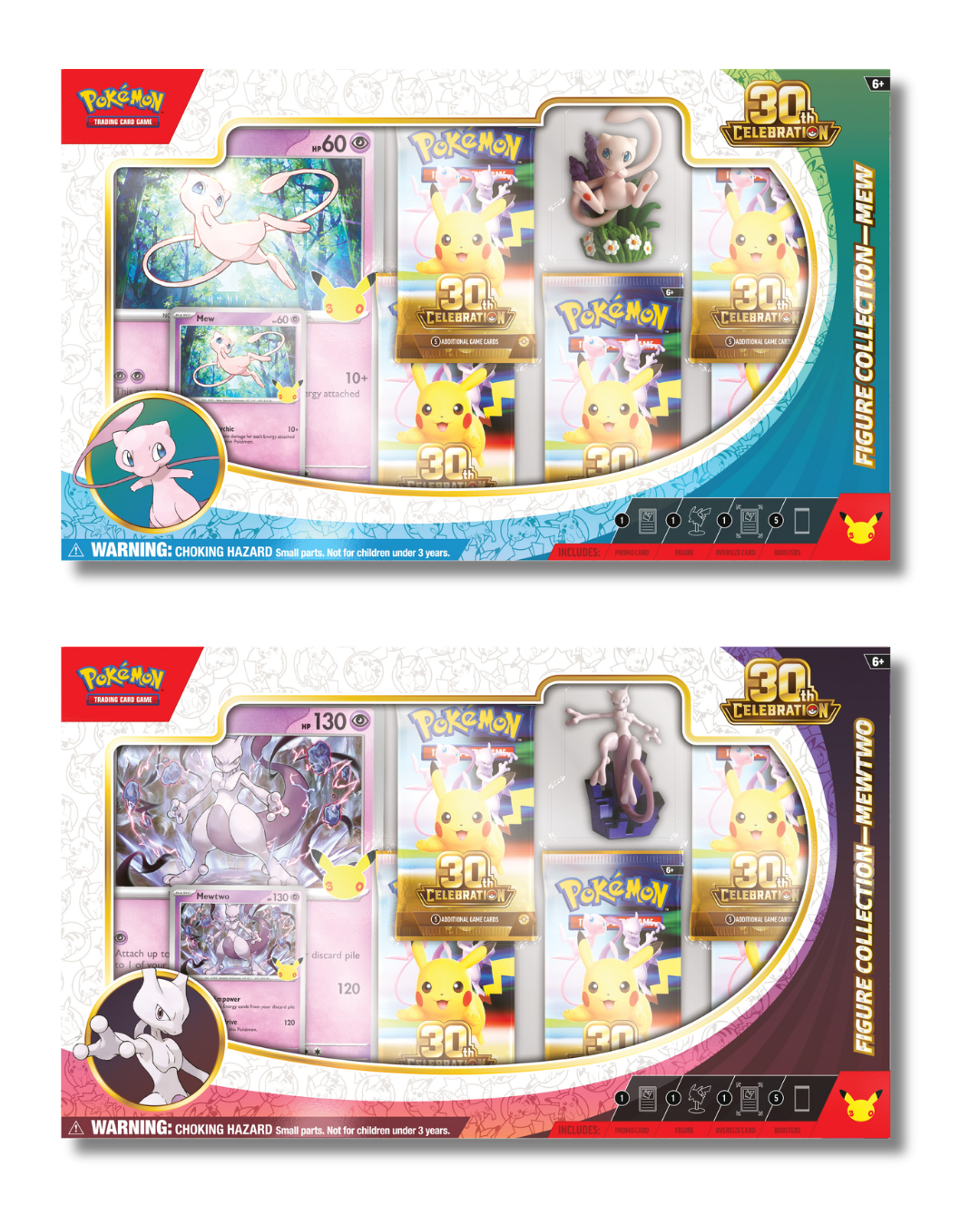 Pokémon TCG: 30th Celebration Figure Collection - Mew / Mewtwo