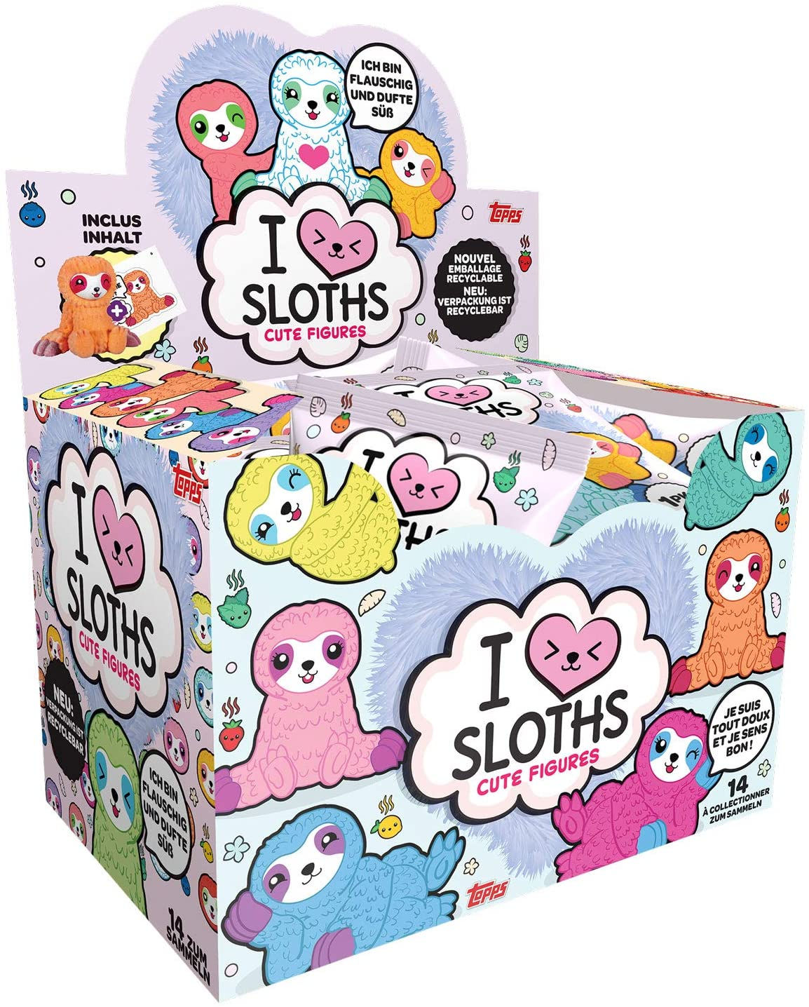 TOPPS I Love Sloths Cute Figures