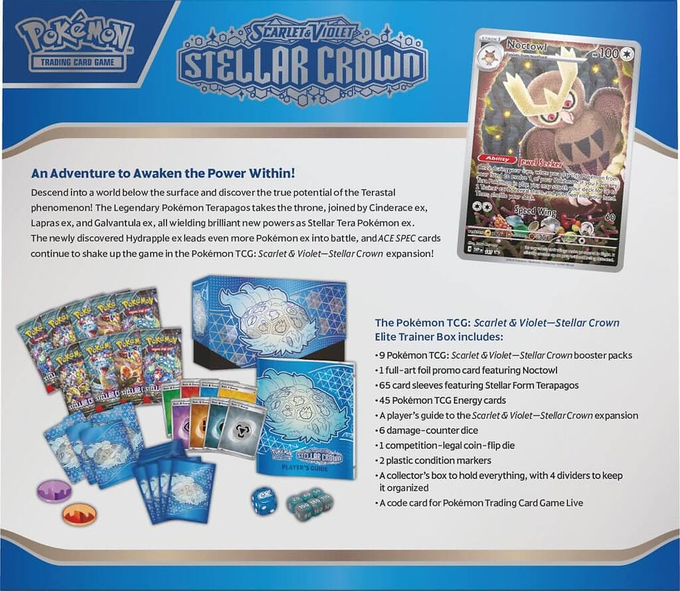 Thumbnail: POKÉMON TCG Scarlet & Violet 7 Stellar Crown Elite Trainer Box